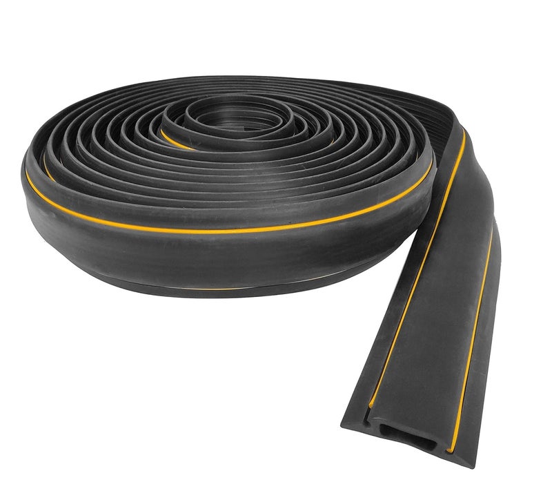 DOLPHY Floor Cable Cover, 3 Meter Floor Cords, Cables and Wires Protector 1 Channels,Perfect for Office, Home, Workshop, Warehouse, Concert, or Other Outdoor Surroundings - Image 1