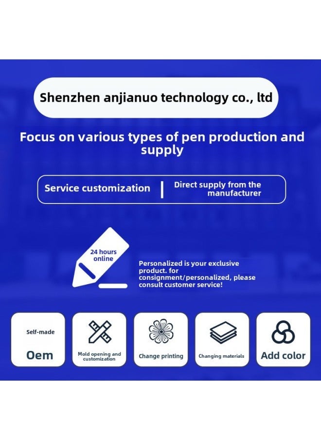 Creative Touch Screen Pen Mobile Phone Touch Screen Capacitive Touch Pen With Pen Holder Can Print Logo Painting Game Capacitive Pen-Color:Green  - Image 5
