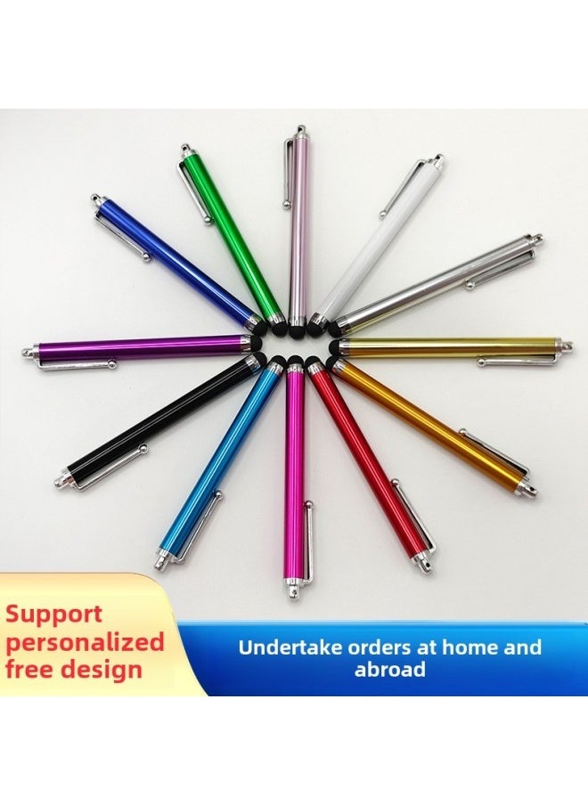 Creative Touch Screen Pen Mobile Phone Touch Screen Capacitive Touch Pen With Pen Holder Can Print Logo Painting Game Capacitive Pen-Color:Green  - Image 2