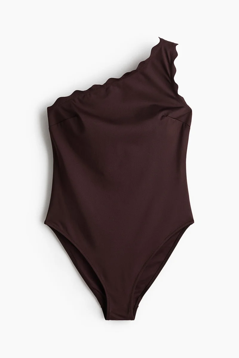 H&M One-shoulder padded-cup swimsuit