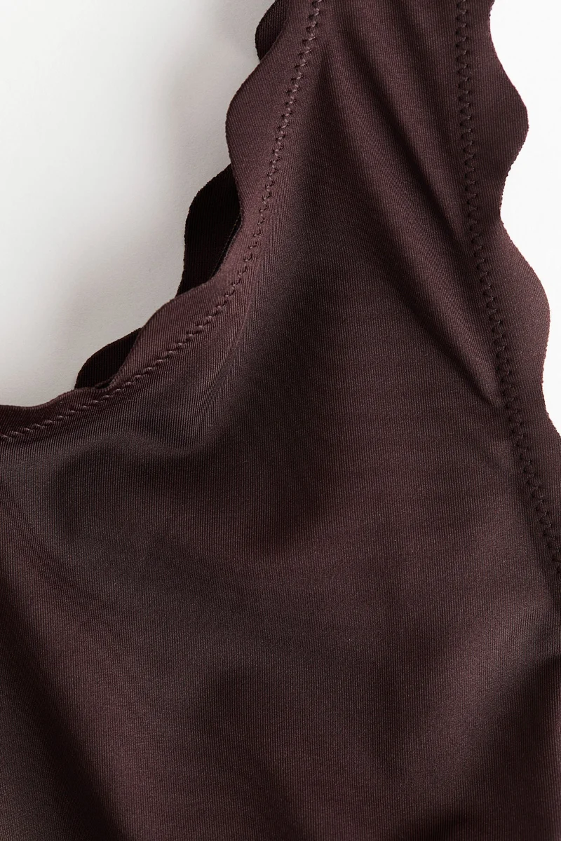 H&M One-shoulder padded-cup swimsuit