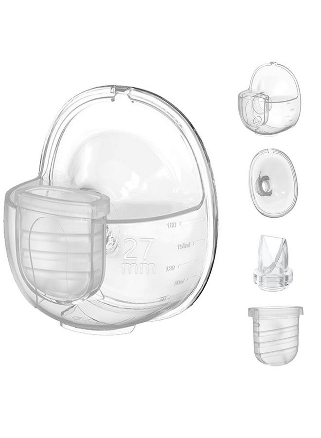 IVARONAL 27mm Full S32 Breast Pump Set with 27mm Flange for NCVI NICEGREEN Nuliie Zooawa Sunnaltree Wearable Breast Pump, Duckbill Valve Diaphragm Flange Collector Replacement Parts for S32 Breast Pump - Image 1