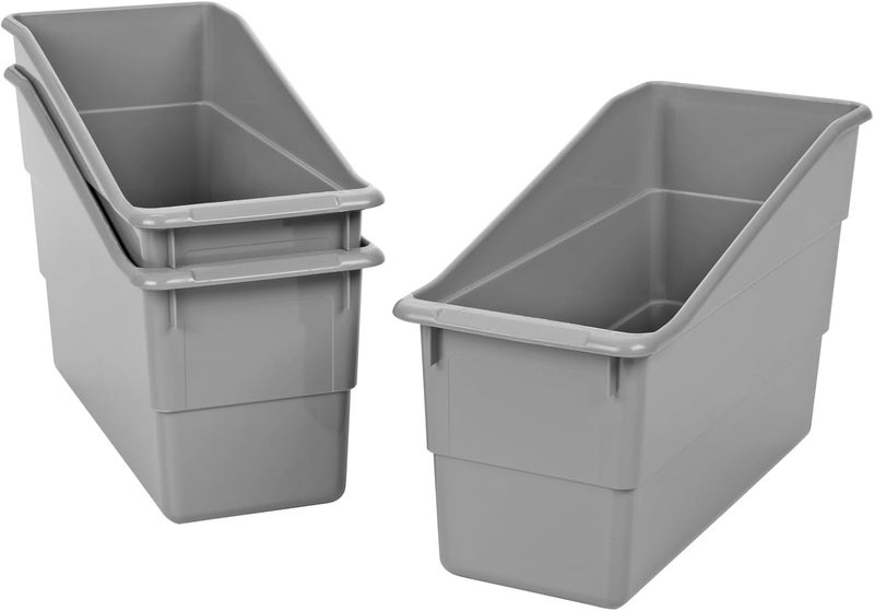 Really Good Stuff Durable Book and Binder Holders 12 Pack - Ideal for Narrow or Vertical Storage Needs - Book, Magazine, File Folder, and Binder Holders - Classroom Organization Made Easy - Image 4