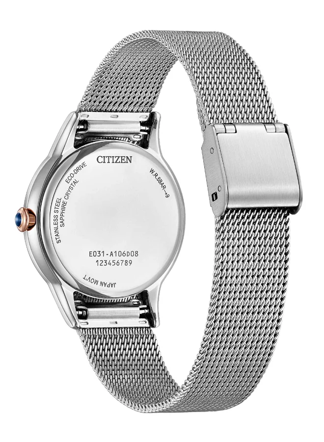 CITIZEN Women's Stainless Steel Mesh CITIZEN L Standard Watch EM1156-80X - 32.5 mm