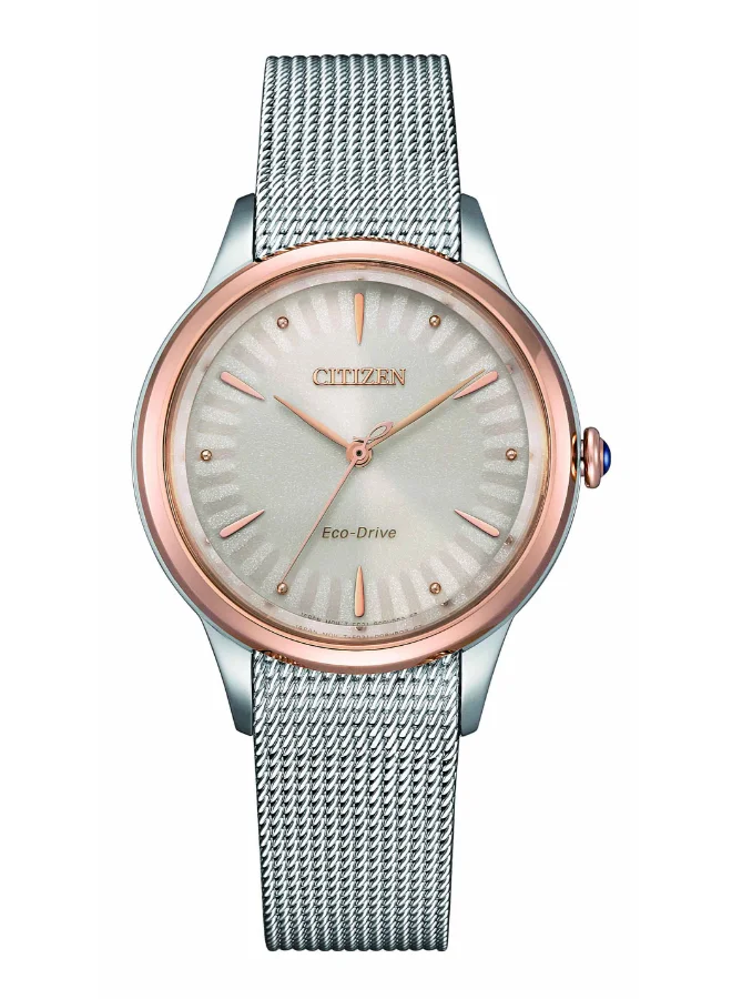 CITIZEN Women's Stainless Steel Mesh CITIZEN L Standard Watch EM1156-80X - 32.5 mm