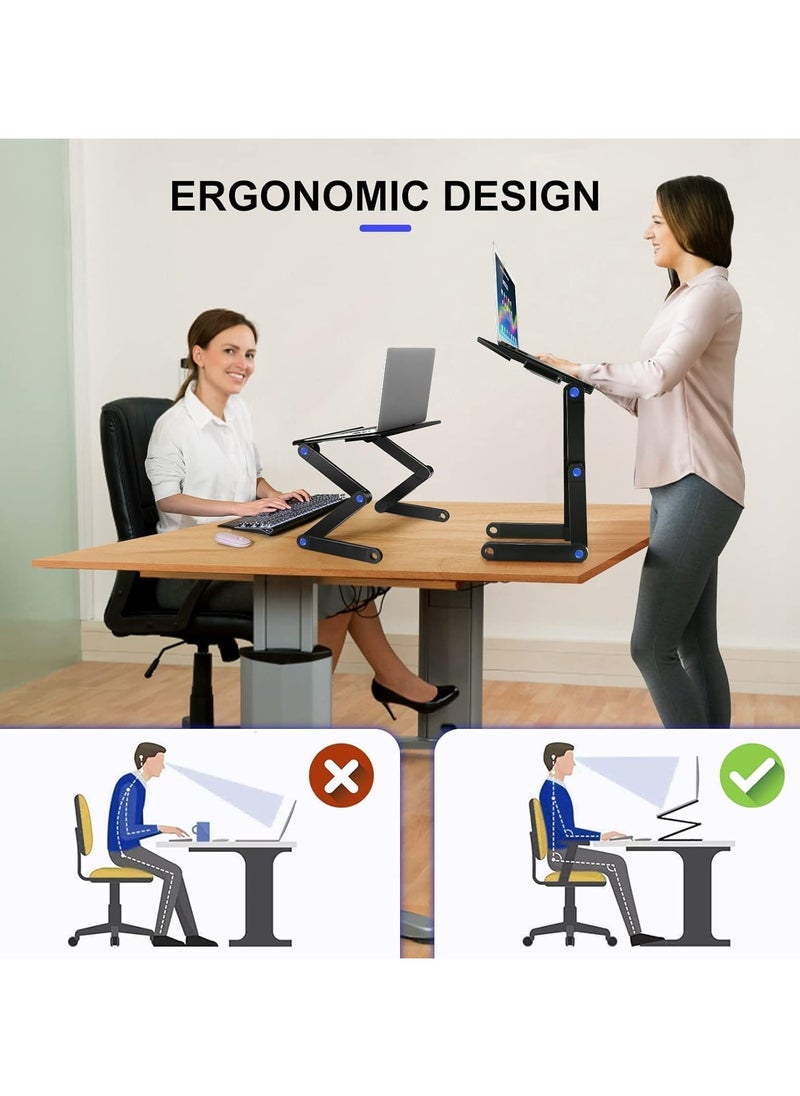 XICEN Height Adjustable Laptop Table,Laptop Stand Holder for Bed Sofa Office  - Image 5