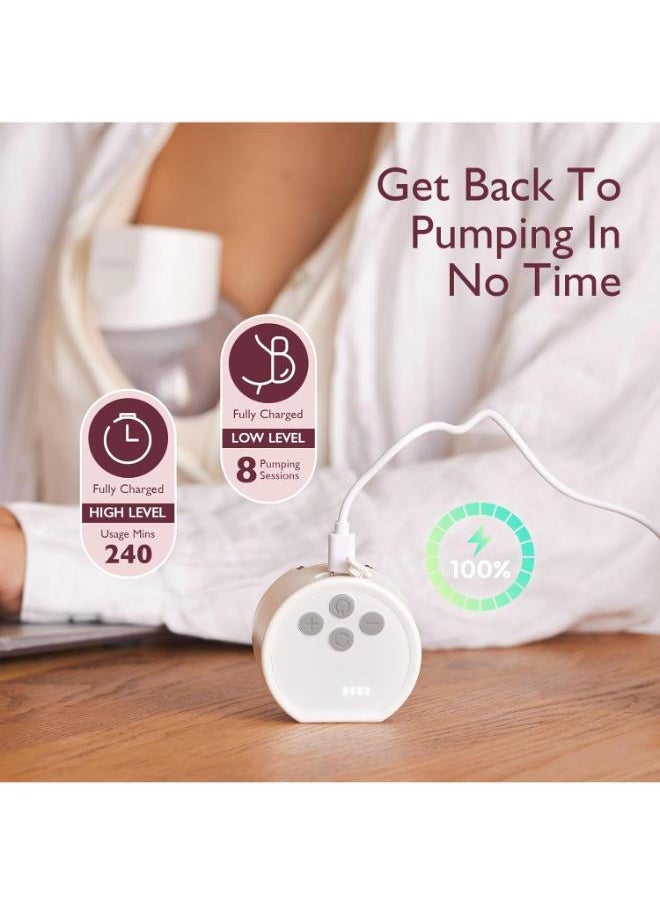 Momcozy Momcozy S12 Pro Hands-Free Breast Pump, Wearable Pump with Comfortable Double-Sealed Flange, 3 Modes & 9 Levels Electric Breast Pump Portable for Easy Pumping, Smart Display, 24mm  - Image 5