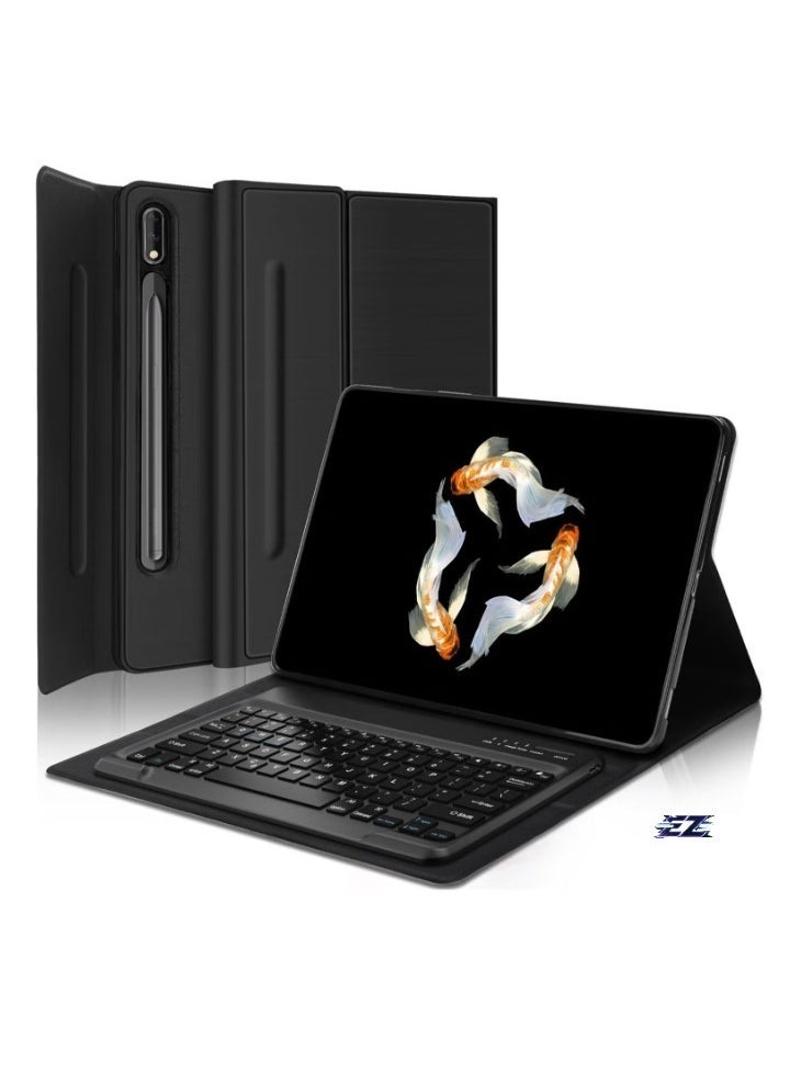 ELTRAZONE Samsung Galaxy Tab S9 Ultra 2023 Keyboard Protective Case – 14.6 Inch Slim Smart Cover with S Pen Holder, Multi-Use Bluetooth Keyboard for Galaxy Tab S9 Ultra, Black - Image 1