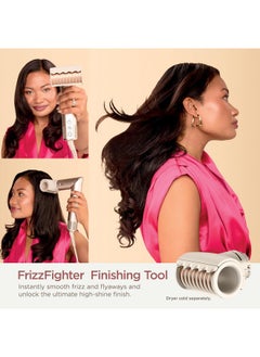 Shark Shark XSKHD4PA FlexStyle FrizzFighter Finishing Tool, Attachment for FlexStyle Styling System, Hair Styling Tool, Smooth Flyaways, Stone  - Image 2