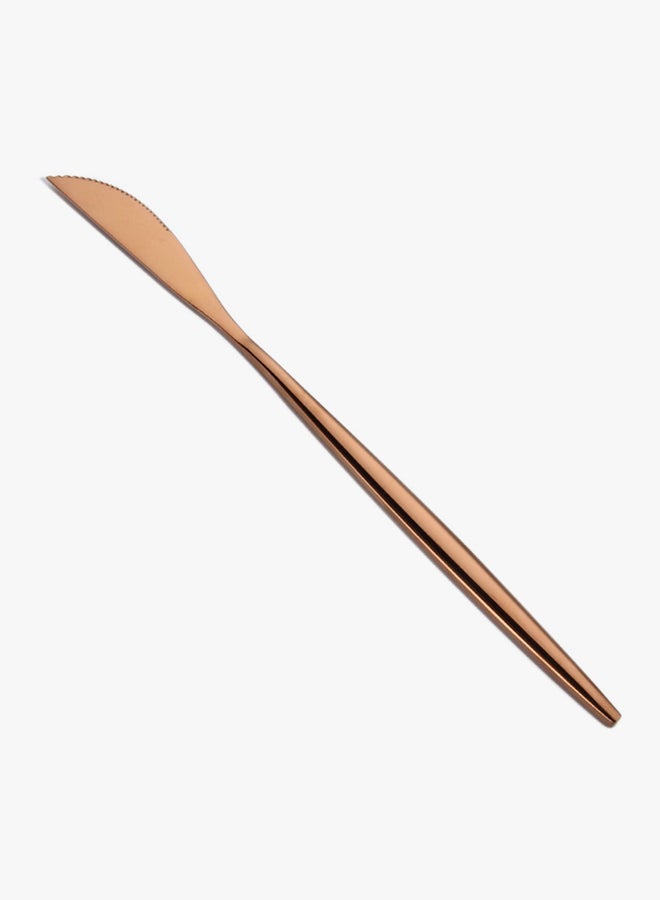 4-Piece Stainless Steel Cutlery Set Rose Gold - Image 4