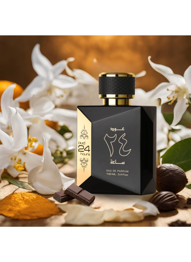 Ard Al Zaafaran - Oud 24 Hours Eau De Parfum For Unisex 100 Ml - Image 1