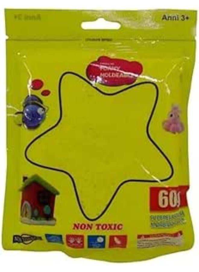 Moldable Non Toxic Foamy Bag 60g Didactic (Yellow) 