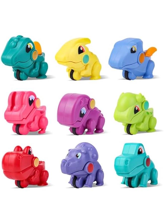 DAYWELL 9 Mini Dinosaur Toy, Pocket Dinosaur Toys, Interactive Dinosaur Toys for Boys Girls, Gifts for Birthday Children's Day - Image 1