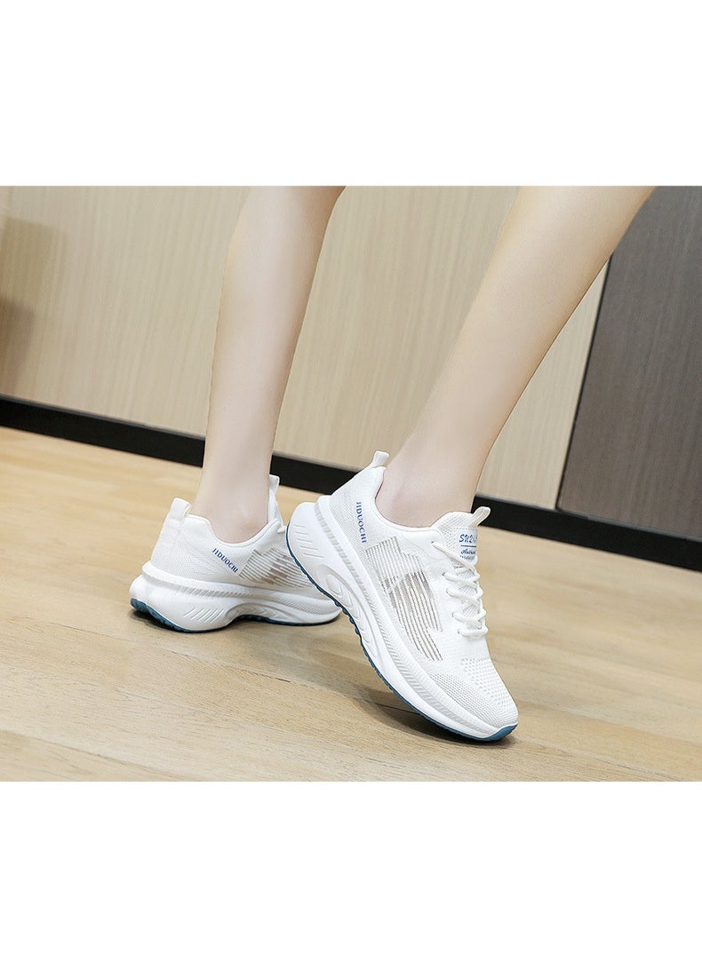 NIBEMINENT Ladies Thick Sole Light Casual Running Shoes Fashion All Match Breathabl Women's Shoes  - Image 2