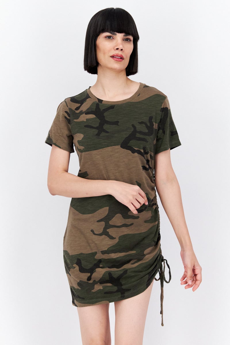 Sanctuary Women Camouflage Mini Casual Dress, Multicolor - Image 1
