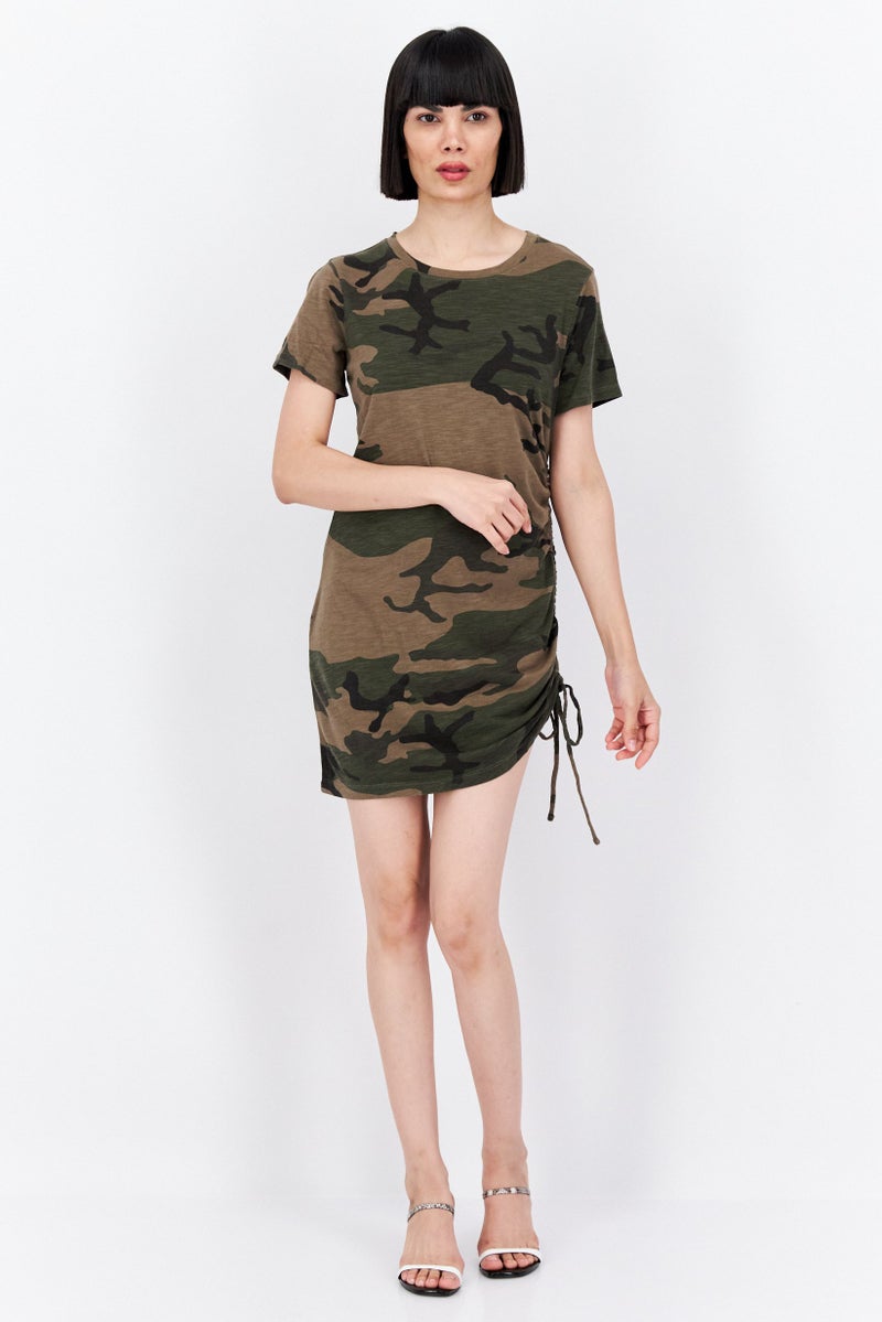 Sanctuary Women Camouflage Mini Casual Dress, Multicolor - Image 4