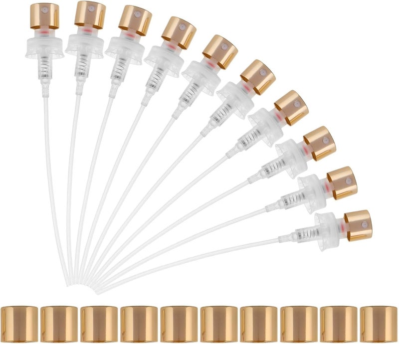 MAGICLULU 10pcs Perfume Spray Head Nozzles 13mm Large Edge Plastic Card Pump Replacement Caps for Refillable Bottles Perfume Dispenser Accessories - Image 1
