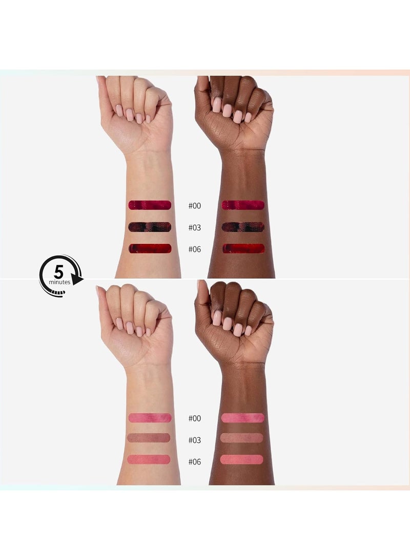 OLIBOLLA Lip Liner Tint Peel Off - 3 Colors Waterproof&Sweatproof Lip Stain Peel Off Set with Tweezers, High-Pigment Long-Wearing Matte Finish Tattoo for Women, Full Lips, Non-Stick Cup - Image 5