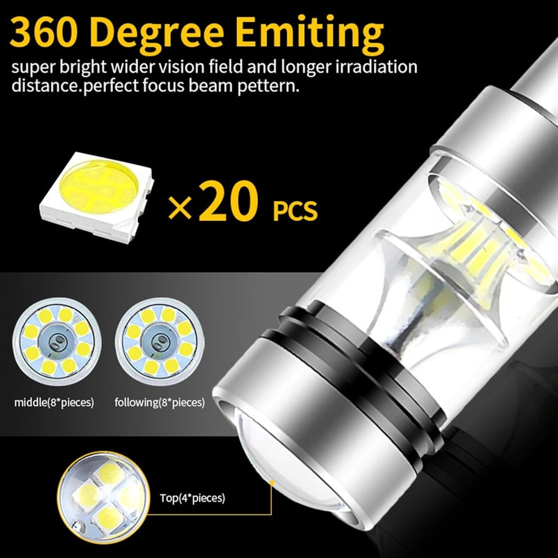 Wivplex 2pcs LED Reverse Light Lamp P21W BA15S - Image 3