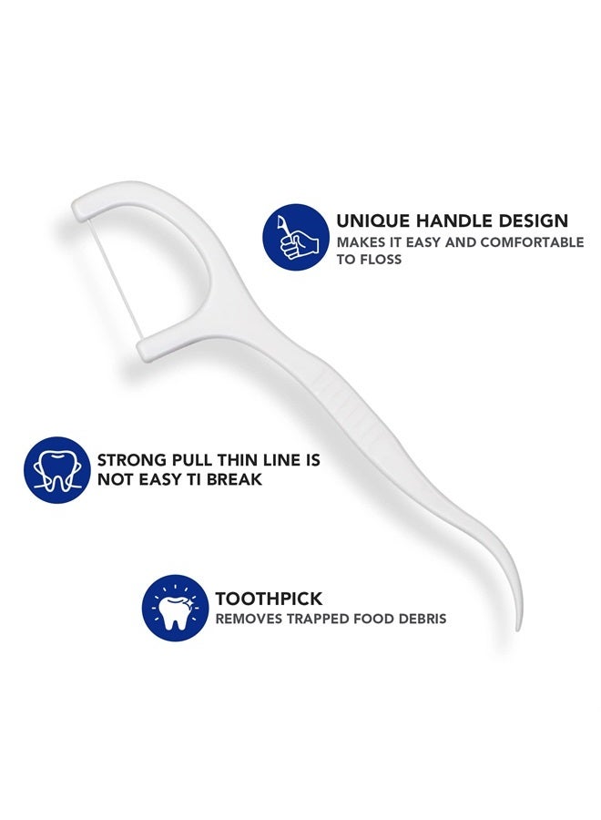 RAZOKO Dental Floss Picks High Toughness Professional Toothpicks Sticks with Portable Case and Dental Picks (200pcs) - Image 3