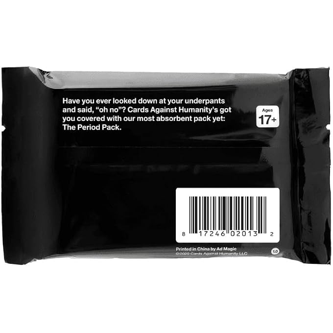 Cards Against Humanity : Period Pack | 30 game cards written while we were all on our periods. Ages 17+. Best played every 25 to 35 days. A funny gift. - Image 3
