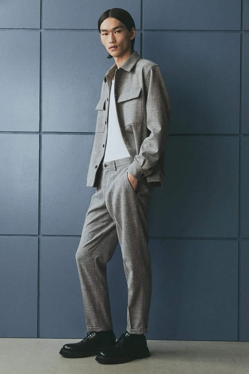 اتش اند ام بنطلون أنيق بقصّة عادية