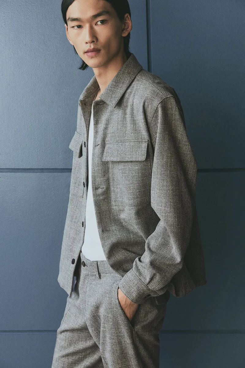 اتش اند ام بنطلون أنيق بقصّة عادية