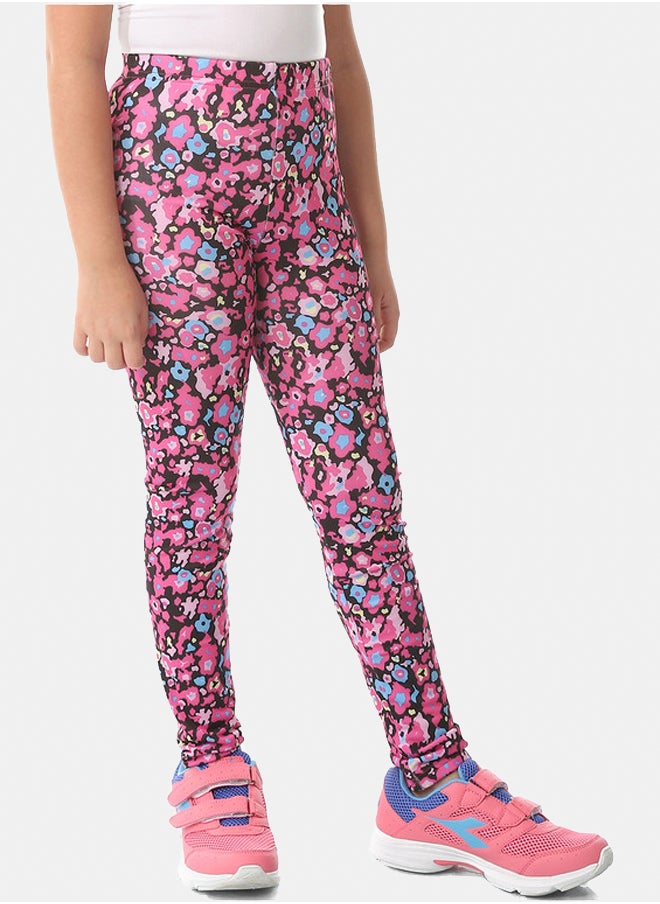 DIADORA - Printed Girls Cotton Leggings - Image 1