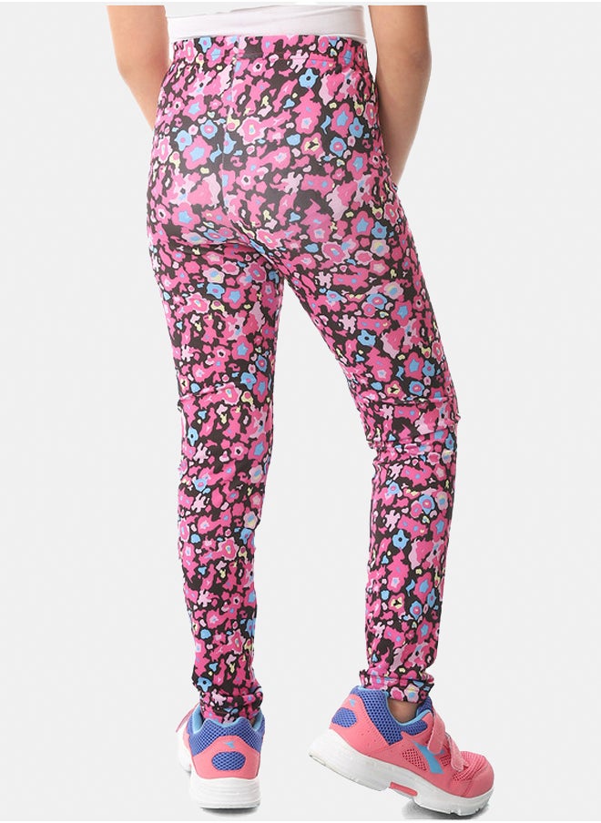 DIADORA - Printed Girls Cotton Leggings - Image 1