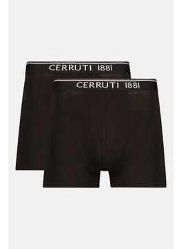 CERRUTI 1881 Men 2 Pack Brand Logo Trunk, Black  - Image 1