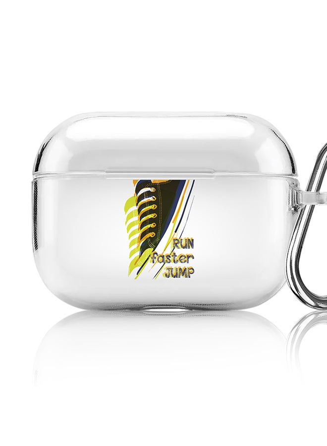 Stylizedd Classic Clear printed Case for Apple AirPods Pro 2nd Generation Thin Transparent Cover [Designed for Apple AirPods Pro 2nd Generation] - Run Faster, Jump Higher - Image 1