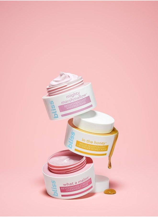 BLISS - What a Melon Overnight Facial Mask - 1.7 Oz - Reviving & De-stressing Overnight Mask - Hydrates, Nourishes, and Softens - All Skin Types - Vegan & Cruelty-Free - Image 1