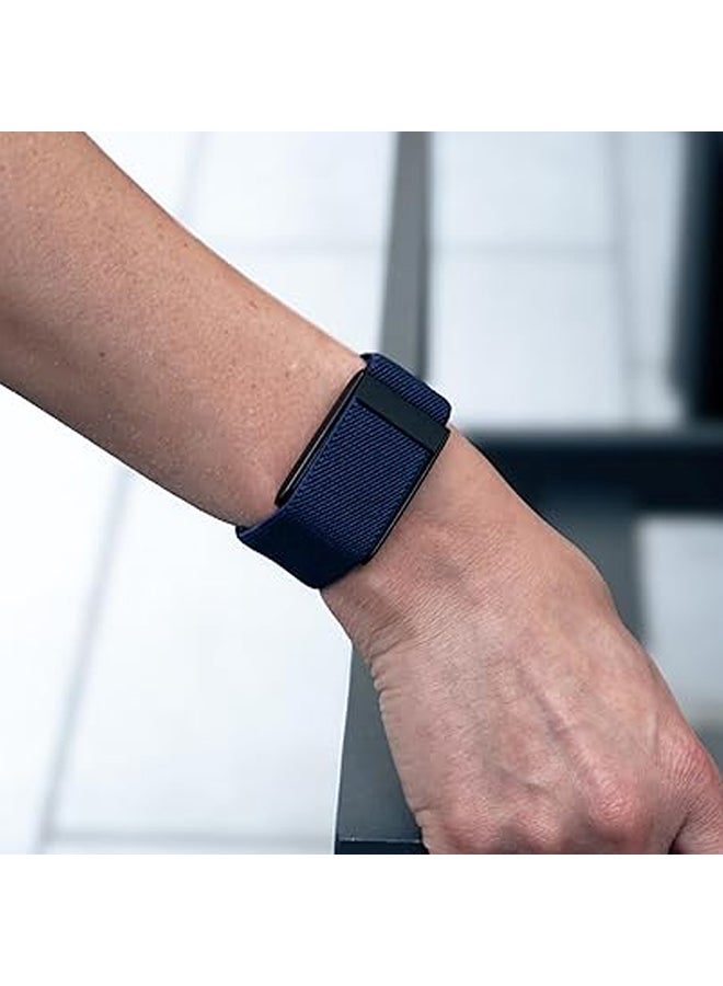 O Ozone Nylon Sport Band For Whoop 5.0 Band, Fast-Drying and Sweat-Wicking, Soft Adjustable Breathable Wristband Strap -Fitness Tracker Accessories-Dark Blue - Image 5
