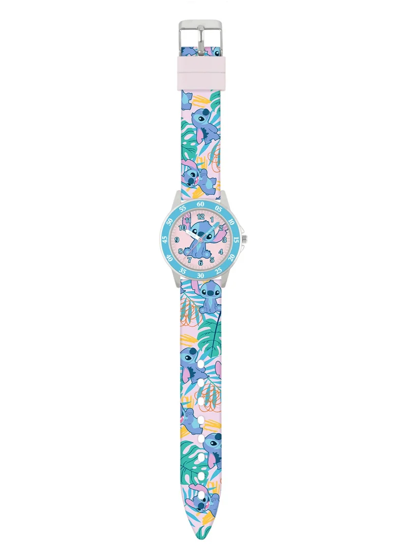 Disney Disney Lilo and Stitch Blue Printed Time Teacher Strap Watch - LAS9011ARG