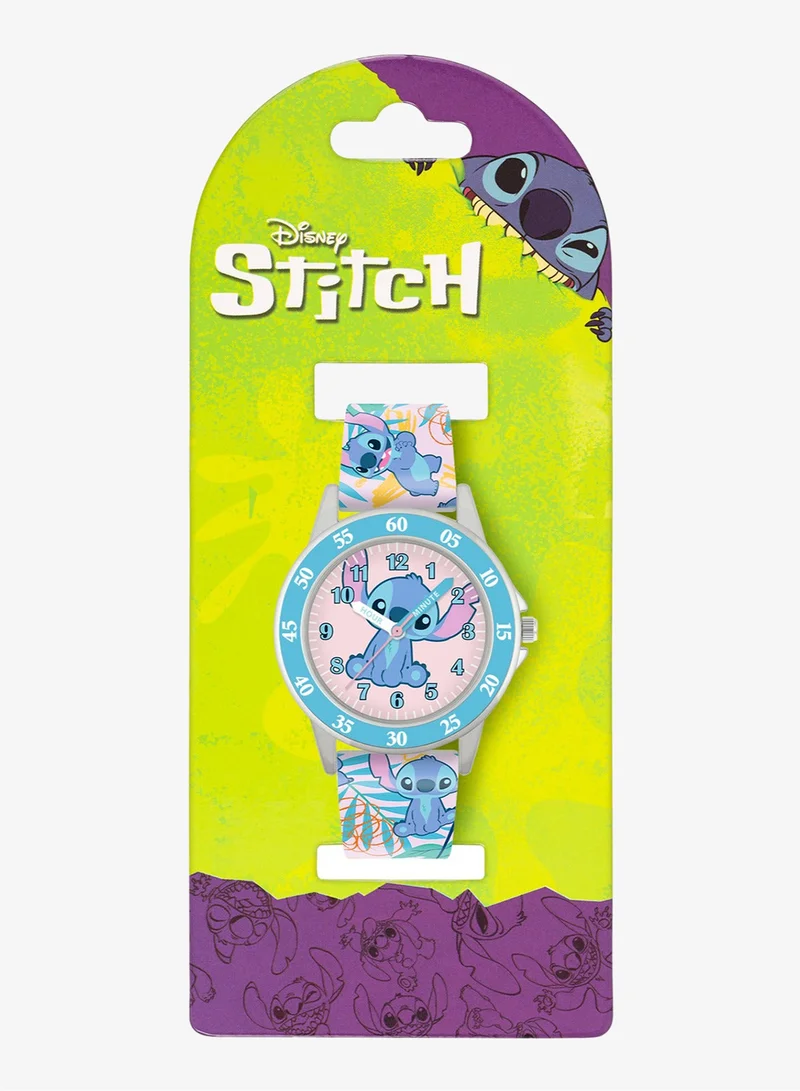 Disney  Disney Lilo and Stitch Blue Printed Time Teacher Strap Watch - LAS9011ARG for Men | Best Price UAE