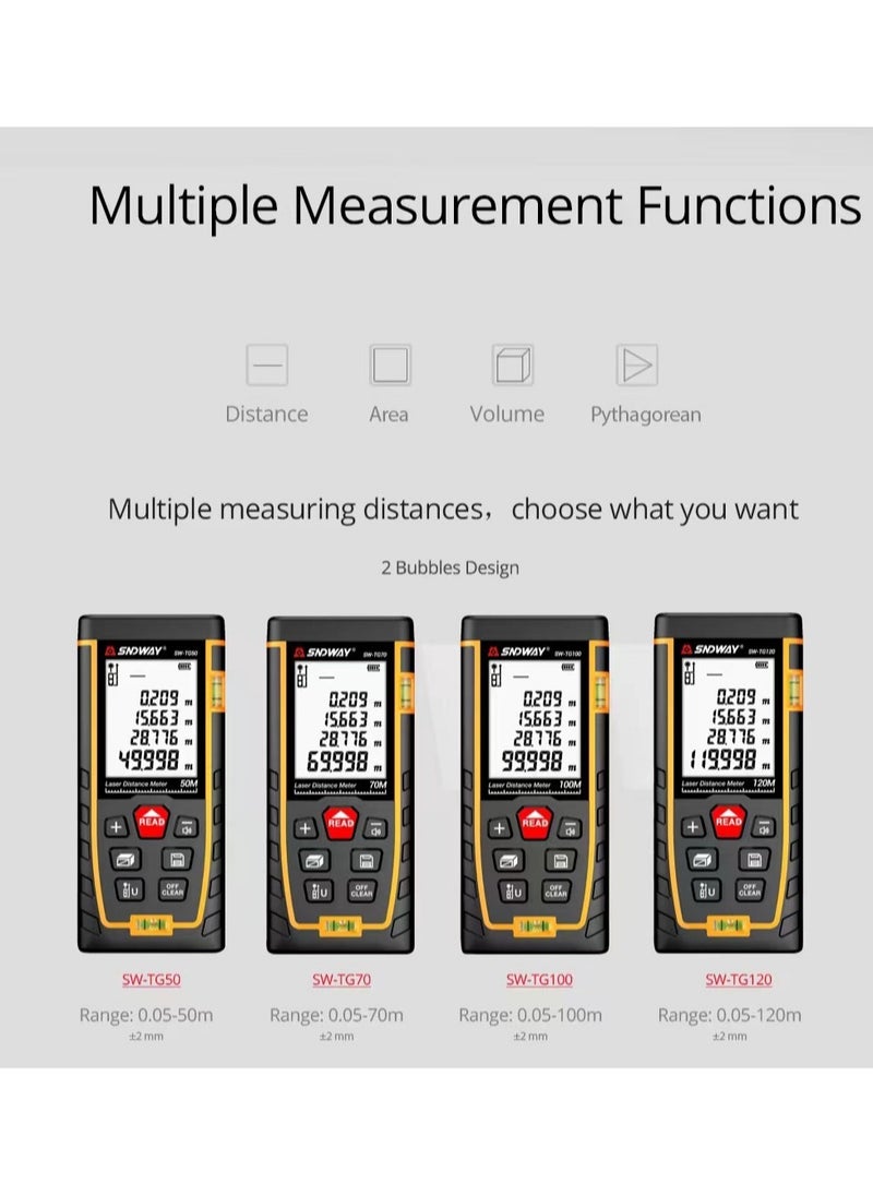 SNDWAY - Laser Distance Meter Mini Digital Rangefinder Professional Laser Measure Meter High Accuracy Range Finder - Image 1