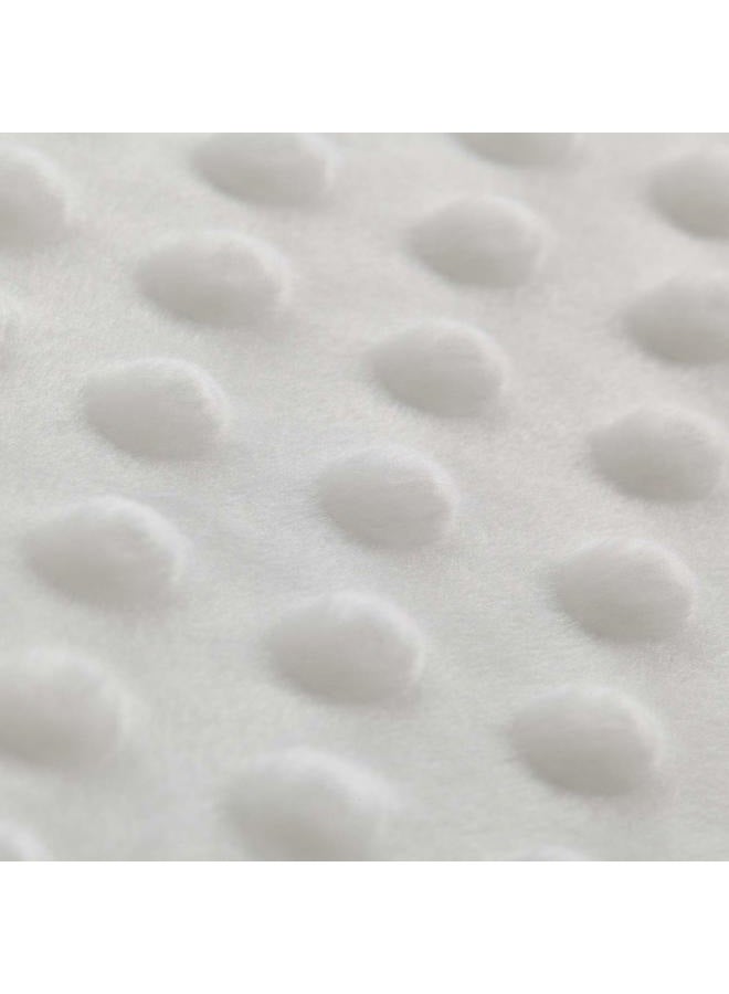 RelaxBlanket 60''x80'' Duvet Cover for Weighted Blanket | Premium Super Soft Minky Dot | White - Image 4