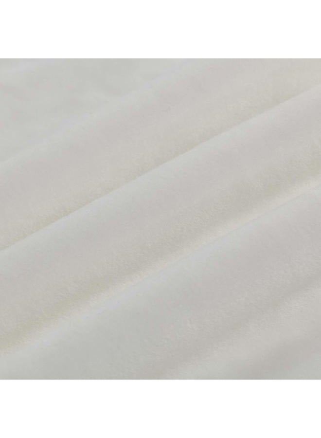 RelaxBlanket 60''x80'' Duvet Cover for Weighted Blanket | Premium Super Soft Minky Dot | White - Image 3
