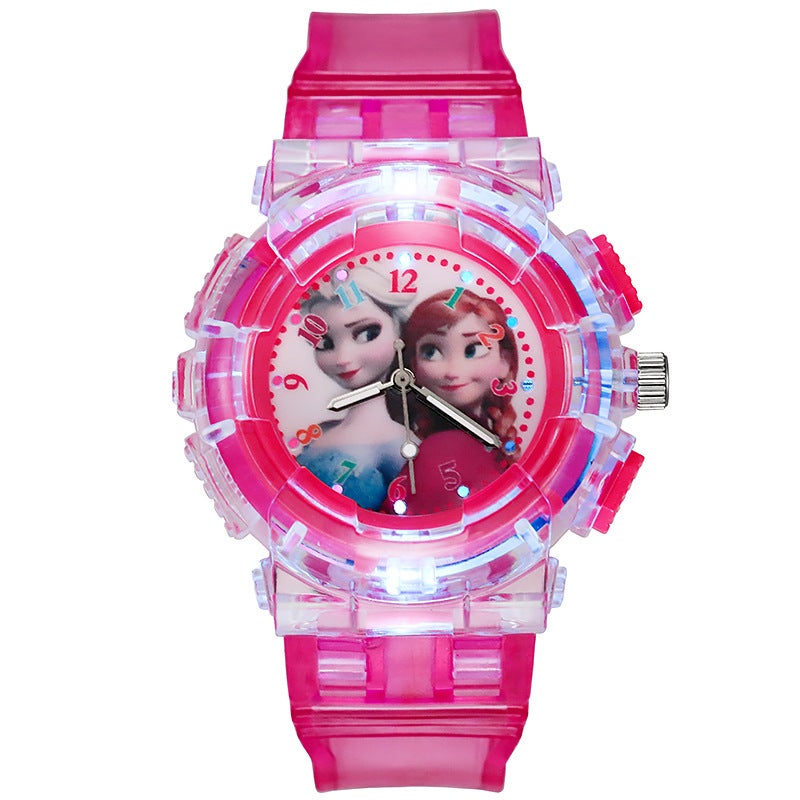 New Kids Frozen Luminous Quartz Watch Rose B style 