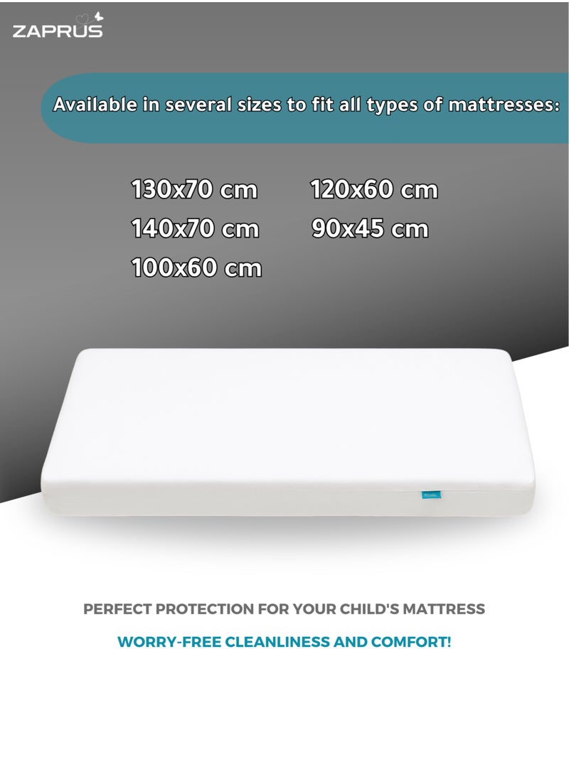 Zaprus Waterproof Mattress Protector for Kids - Terry Cotton, Hypoallergenic, Breathable, Ultra Soft & Comfortable - Protects Against Spills, Stains & Allergens  - Image 3