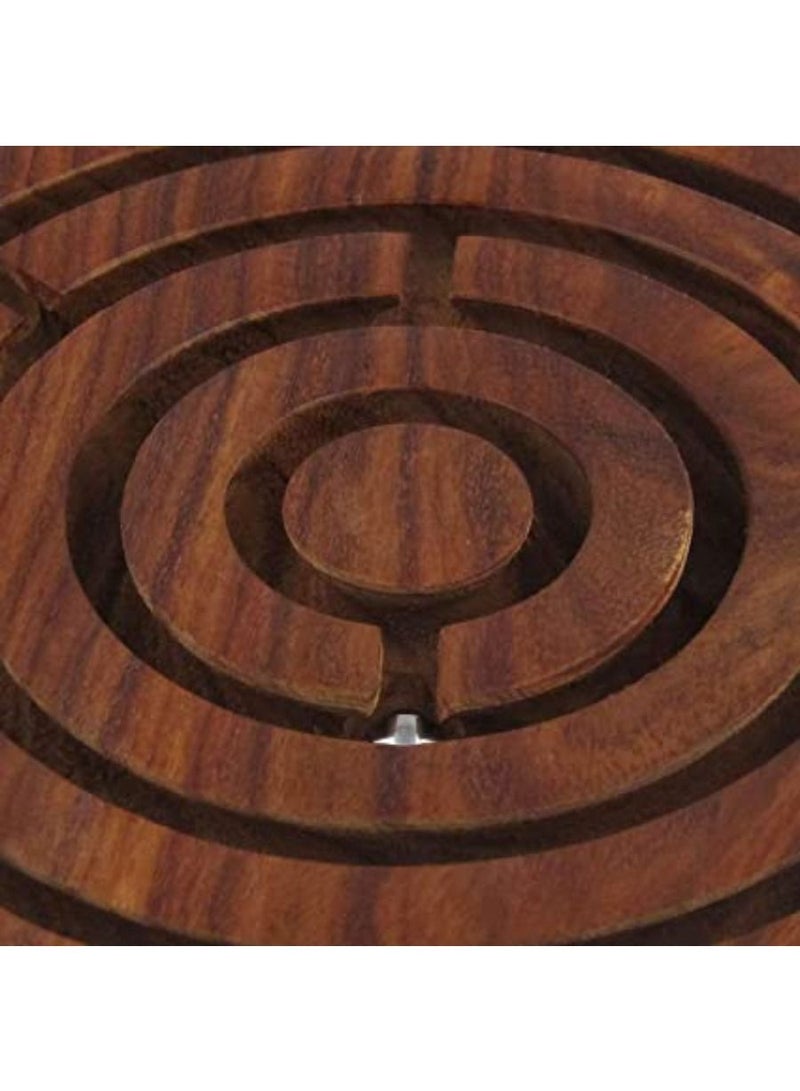 QUESERA Handcrafted Wooden Maze  Indoor Puzzle Game FOCUS BUILDER Kids Puzzle Toy - Image 3