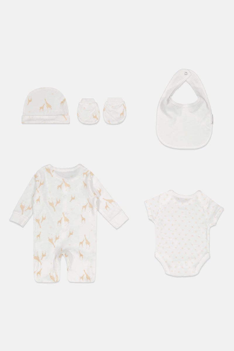 Rock-A-Bye Baby Boutique Toddlers Boy 5 Pieces Allover Print Gift Set, Multicolor  - Image 2