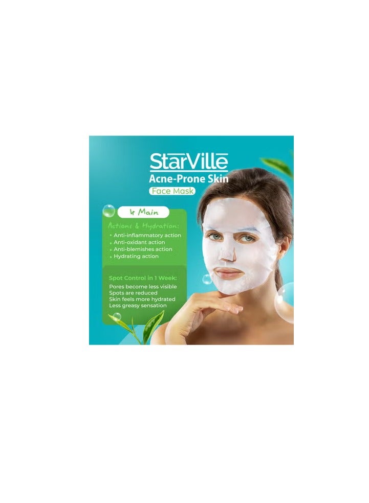starville Acne-prone Skin Face Sheet Mask 2 Pcs  - Image 4