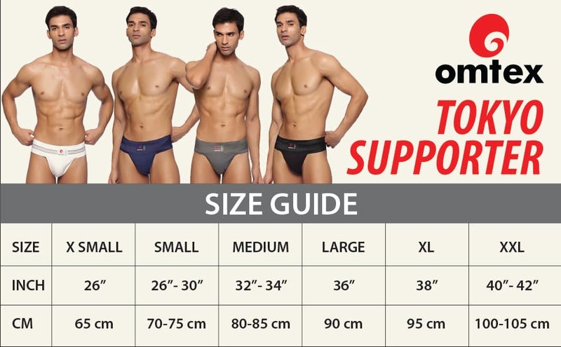 omtex Men's Athletic Tokyo Cotton Stretchable Supporter Back Covered with Cup Pocket, Ideal for Workout and Sports Quick Dry Moisture Wicking Underwear (Pack of 2), Black, Large - Image 5