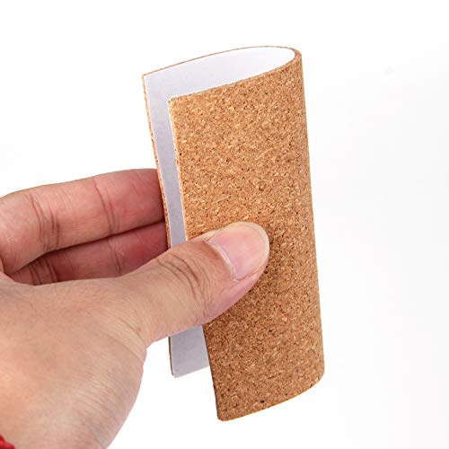 Arroyner 110 Pack Self Adhesive Cork Squares and Round DIY Adhesive Cork Board for Coasters and DIY Crafts - Image 2