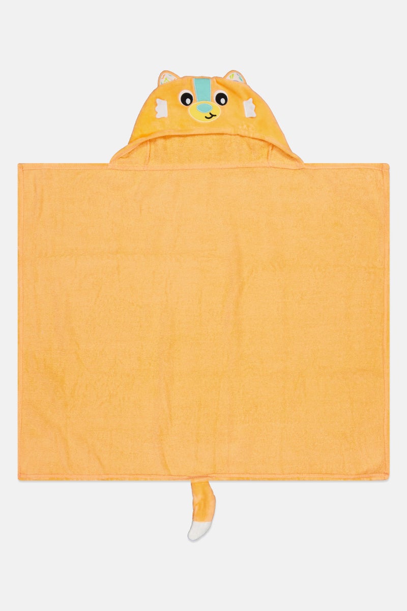 playgro Toddlers Boy Graphic Print  Hooded Towel, Orange - Image 3