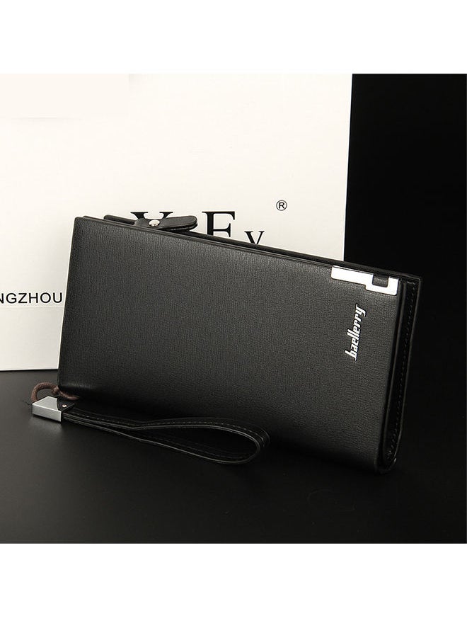 baellerry - Men's Bifold Leather Zip Coin Handbag Multi Card Holder Purse Long Wallet Clutch - Image 1