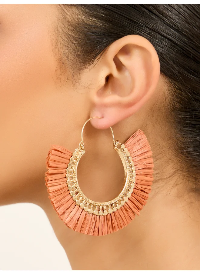 ستايلي Styli Tasseled Textured Boho Earrings