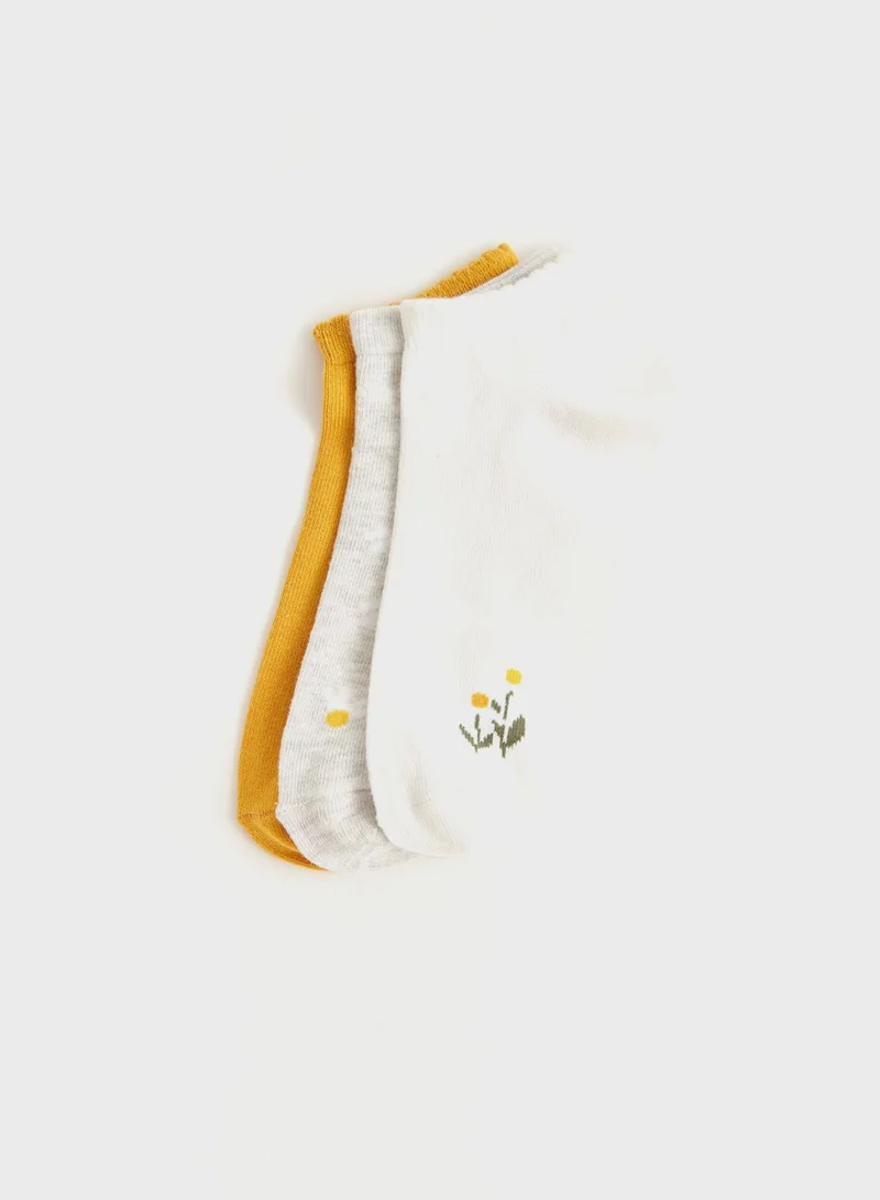 LC WAIKIKI 3 Pack Ankle Socks