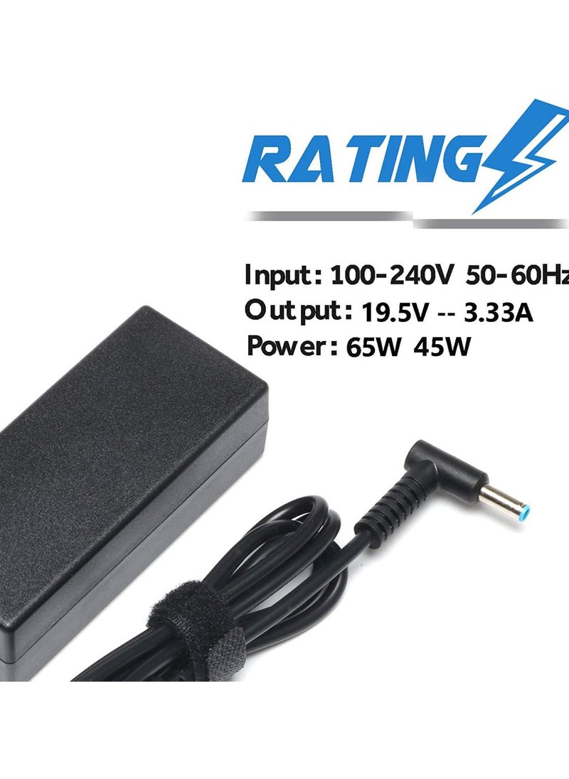 Generic - 65W Laptop Charger for HP EliteBook Charger 840 850 845 830 820 G9 G8 G7 G6 G5 G4 G3 / ProBook 450 430 440 446 455 470 G10 G9 G8 G7 G6 G5 G4 / 640 650 G10 G9 G8 G7 G6 G5 G4 745 735 725 755 Power Cord - Image 1